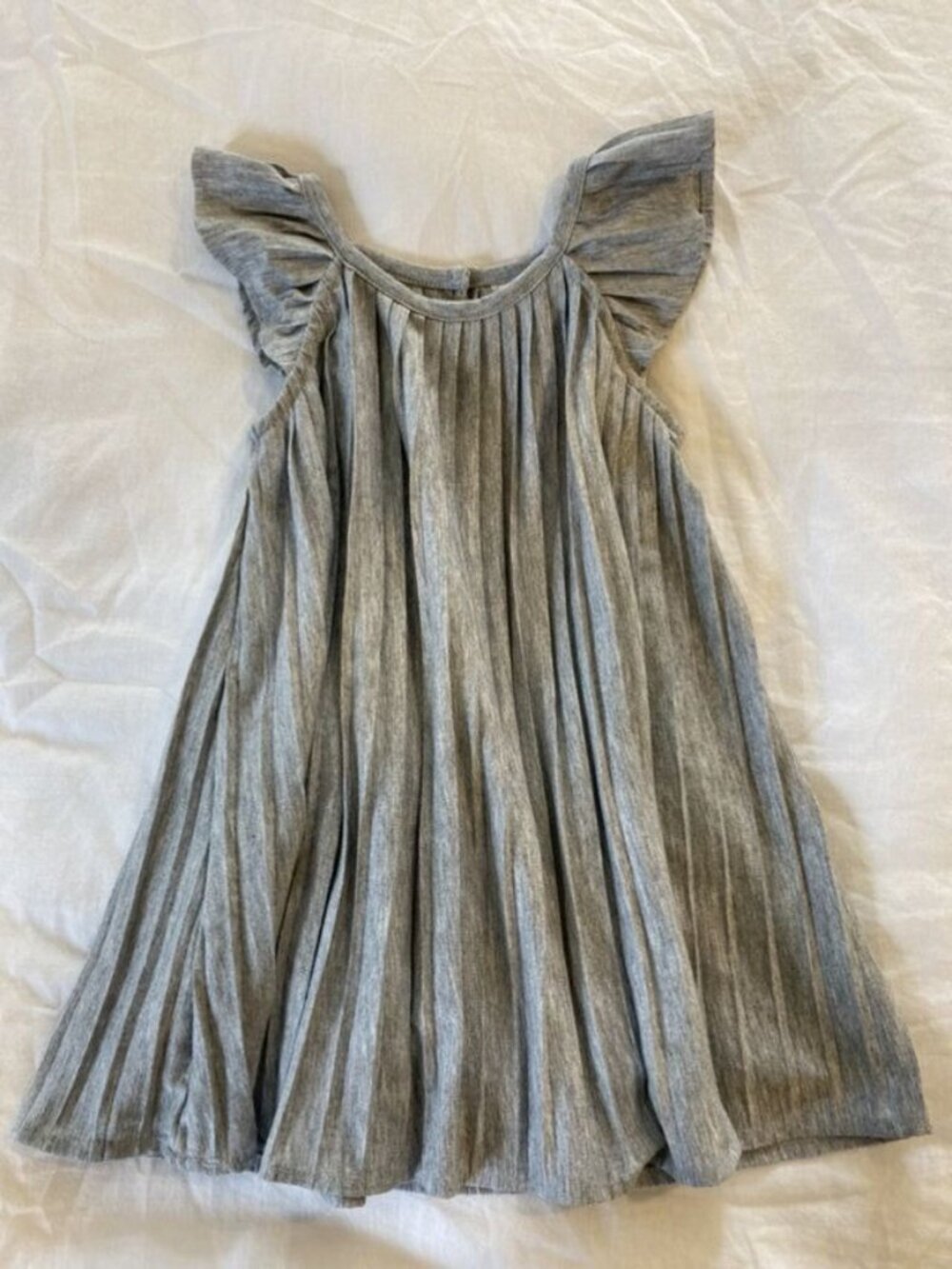 Gap Sparkly Grey Pleated Dress